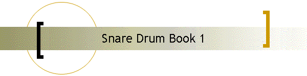 Snare Drum Book 1